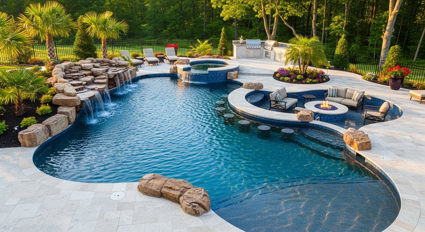 Custom Backyard Pools in Durham, NC