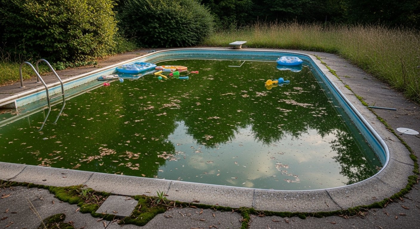 Green Pool Water in Durham, NC