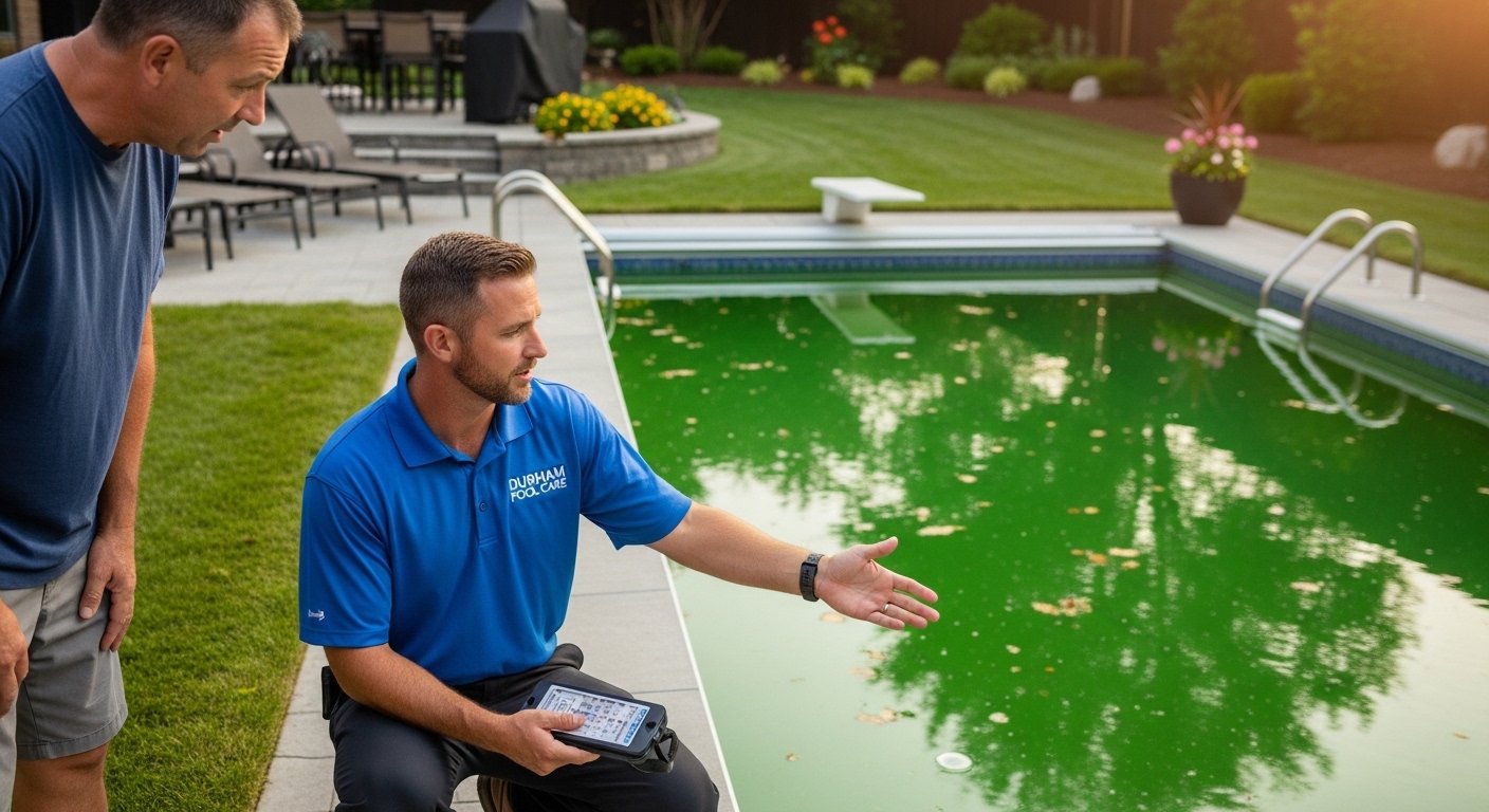 Why Pool Water Turns Green in North Carolina